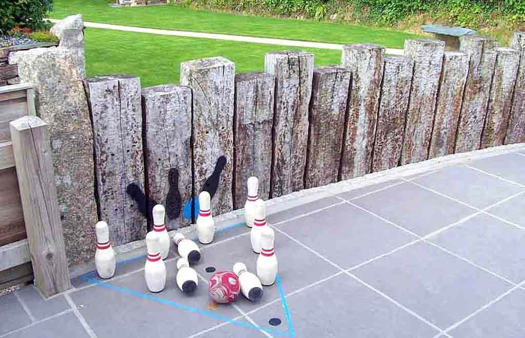 Play garden skittles at our luxury holiday cottage Cornwall