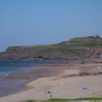 Long sandy beaches at Widemouth Bay near Bude 15 mins from our luxury cottage Cornwall